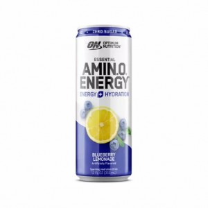 Optimum Nutrition ESSENTIAL AMIN.O. ENERGY+ Electrolytes Sparkling Blueberry Lemonade 355ml * 12 Cans (12 Servings) Chile | 254-MPQSNH