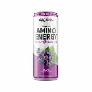 Optimum Nutrition ESSENTIAL AMIN.O. ENERGY+ Electrolytes Sparkling Grape 355ml * 12 Cans (12 Servings) Chile | 710-MKBEGS