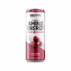 Optimum Nutrition ESSENTIAL AMIN.O. ENERGY+ Electrolytes Sparkling Juicy Cherry 355ml * 12 Cans (12 Servings) Chile | 895-JGTBSA