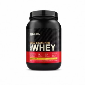 Optimum Nutrition GOLD STANDARD 100% WHEY™ Banana Cream 2 lb (29 Servings) Chile | 481-TMWABC