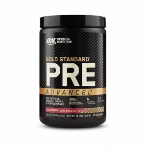 Optimum Nutrition GOLD STANDARD® Pre Advanced Raspberry Lime Mojito 0.88 lb (20 Servings) Chile | 830-MYZRIN