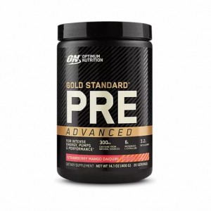 Optimum Nutrition GOLD STANDARD® Pre Advanced Strawberry Mango Daiquiri 0.88 lb (20 Servings) Chile | 179-UTPNMB