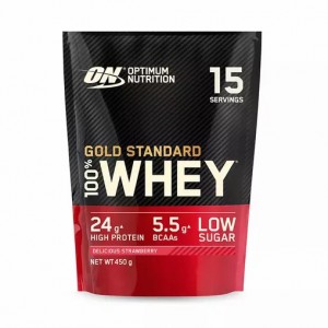 Optimum Nutrition Gold Standard 100% Whey Proteina Delicious Strawberry 450 grams (15 Servings) Chile | 975-BLHAUN