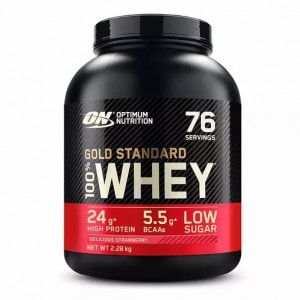 Optimum Nutrition Gold Standard 100% Whey Proteina Delicious Strawberry 2.28 kg (76 Servings) Chile | 610-CLRUOI