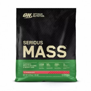 Optimum Nutrition Serious Mass Gainer Strawberry 5.45 kg (16 Servings) Chile | 854-AMGBFZ