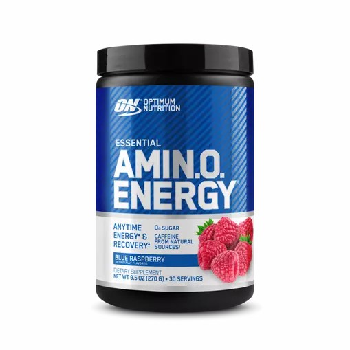 Optimum Nutrition ESSENTIAL AMIN.O. ENERGY® Blue Raspberry 0.6 lb (30 Servings) Chile | 024-WARLEQ