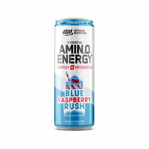 Optimum Nutrition ESSENTIAL AMIN.O. ENERGY+ Electrolytes Sparkling *new* Blue Raspberry Rush 355ml * 12 Cans (12 Servings) Chile | 741-YWCGKR