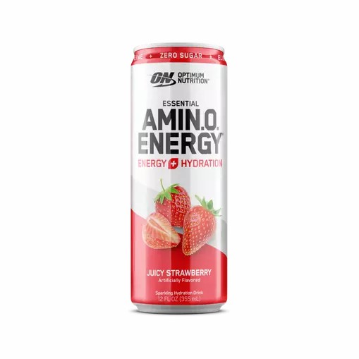 Optimum Nutrition ESSENTIAL AMIN.O. ENERGY+ Electrolytes Sparkling Juicy Strawberry 355ml * 12 Cans (12 Servings) Chile | 072-ZPSQKM