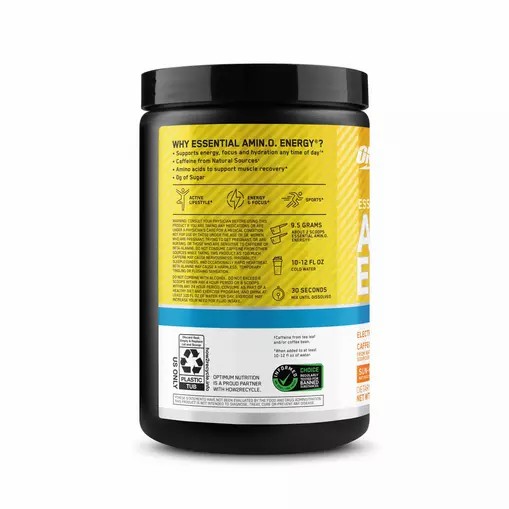 Optimum Nutrition Essential AMIN.O. ENERGY + Electrolytes *new* Sun-kissed Citrus 0.63 lb (30 Servings) Chile | 862-AWYTQP