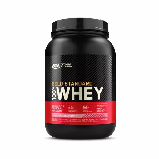 Optimum Nutrition GOLD STANDARD 100% WHEY™ Delicious Strawberry 2 lb (29 Servings) Chile | 603-AJFBIR