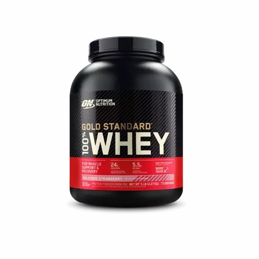 Optimum Nutrition GOLD STANDARD 100% WHEY™ Delicious Strawberry 5 lb (73 Servings) Chile | 152-PWRVCK