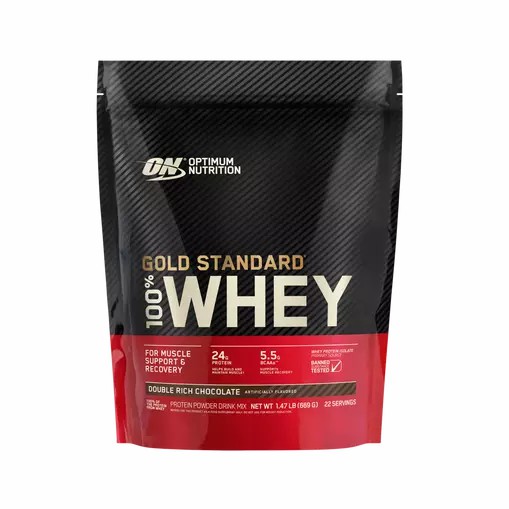 Optimum Nutrition GOLD STANDARD 100% WHEY™ Double Rich Chocolate 1.5 lb (22 Servings) Chile | 540-QLNSZC