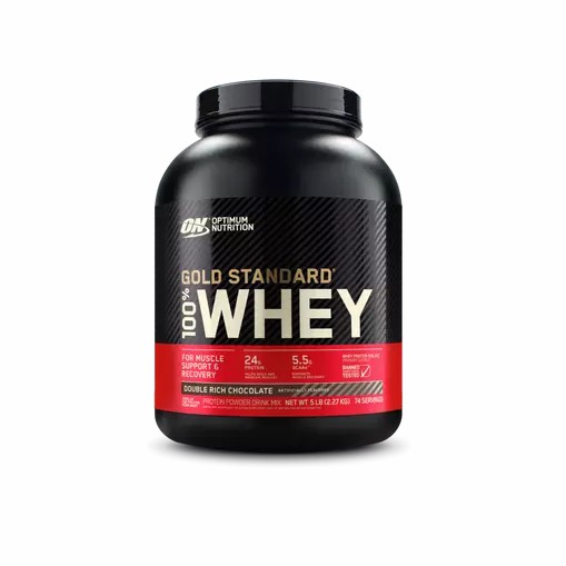 Optimum Nutrition GOLD STANDARD 100% WHEY™ Double Rich Chocolate 5 lb (74 Servings) Chile | 610-INPTCG