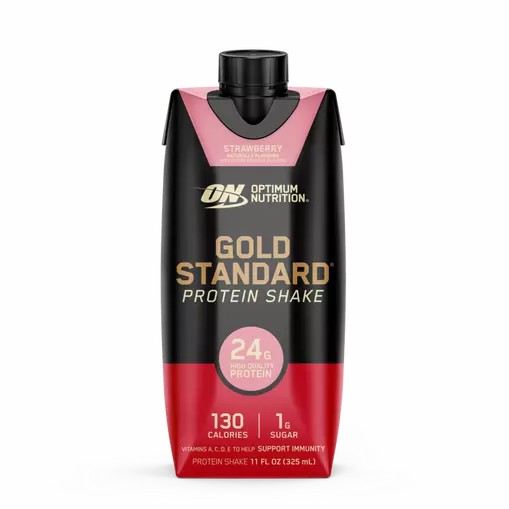 Optimum Nutrition GOLD STANDARD® Ready To Drink Protein Shake *new* Strawberry 12 Cartons (12 Servings) Chile | 764-NFCHQZ