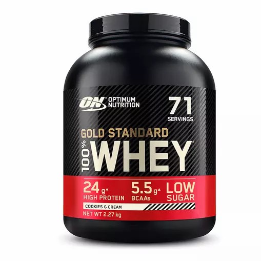 Optimum Nutrition Gold Standard 100% Whey Proteina Cookies & Cream 2.27 kg (71 Servings) Chile | 019-IMYXRU