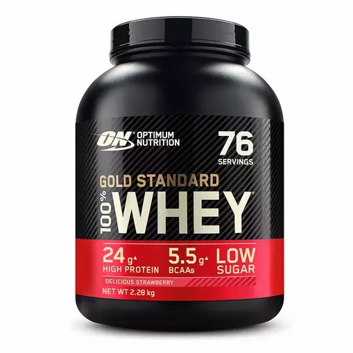 Optimum Nutrition Gold Standard 100% Whey Proteina Delicious Strawberry 2.28 kg (76 Servings) Chile | 610-CLRUOI