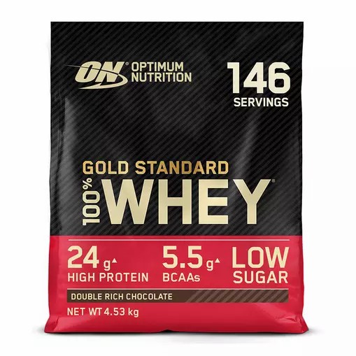 Optimum Nutrition Gold Standard 100% Whey Proteina Double Rich Chocolate 4.53 kg (146 Servings) Chile | 783-SROJXT