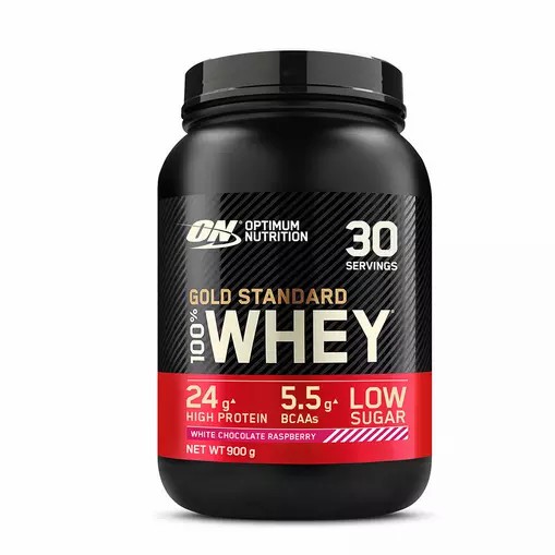 Optimum Nutrition Gold Standard 100% Whey Proteina White Chocolate Raspberry 900 grams (30 Servings) Chile | 634-VQUTSA