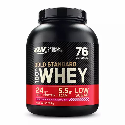 Optimum Nutrition Gold Standard 100% Whey Proteina White Chocolate Raspberry 2.28 kg (76 Servings) Chile | 783-EQBAWF