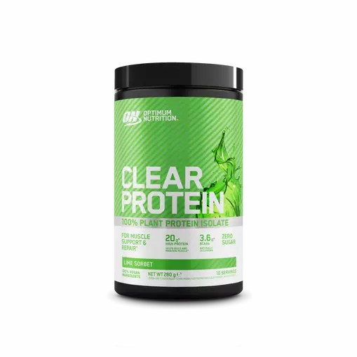 Optimum Nutrition ON Clear Protein 100% Plant Protein Isolate Lime Sorbet 280 grams (10 Servings) Chile | 461-UGHPDF