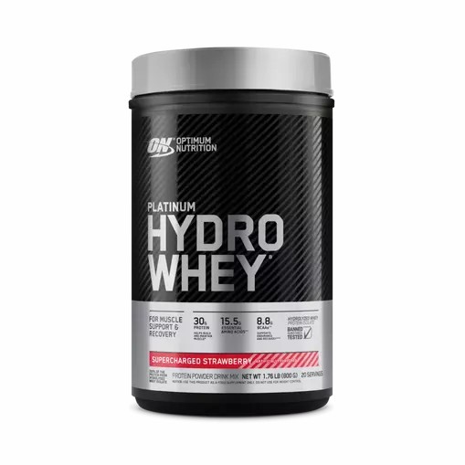 Optimum Nutrition PLATINUM HYDROWHEY™ Supercharged Strawberry 1.76 lb (20 Servings) Chile | 923-FVJPQL