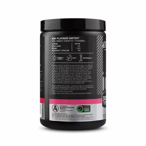 Optimum Nutrition Platinum Igniter Berry Lemonade Blast 0.84 lb (20 Servings) Chile | 251-GKUZIH