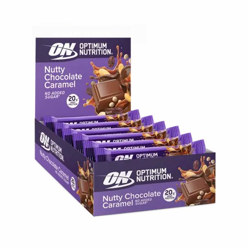 Optimum Nutrition Protein Bar Nutty Chocolate Caramel 700 grams (10 Bars) Chile | 986-ZXMFKR