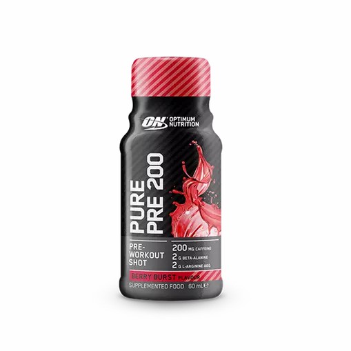 Optimum Nutrition Pure Pre 200 Pre-Workout Shot Berry 60ml (12 shots) Chile | 320-FRKLSN