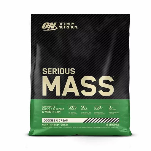 Optimum Nutrition Serious Mass Cookies & Cream 2.73 kg (8 Servings) Chile | 015-OBJAVT