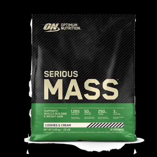 Optimum Nutrition Serious Mass Cookies & Cream 5.45 kg (16 Servings) Chile | 874-TLSJCG